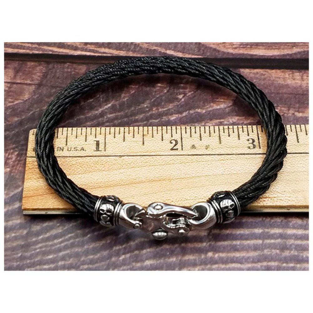 Vongola Steampunk Goth Skull Ring & Skull Bracelet - Picture 10 of 10